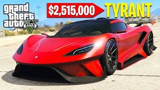 GTA 5 *NEW* $3,000,000 TYRANT SUPERCAR!! (GTA 5 Online DLC Update)