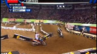 Ryan Dungey & Ryan Villopoto battle at Minneapolis Metrodome 4-13-13