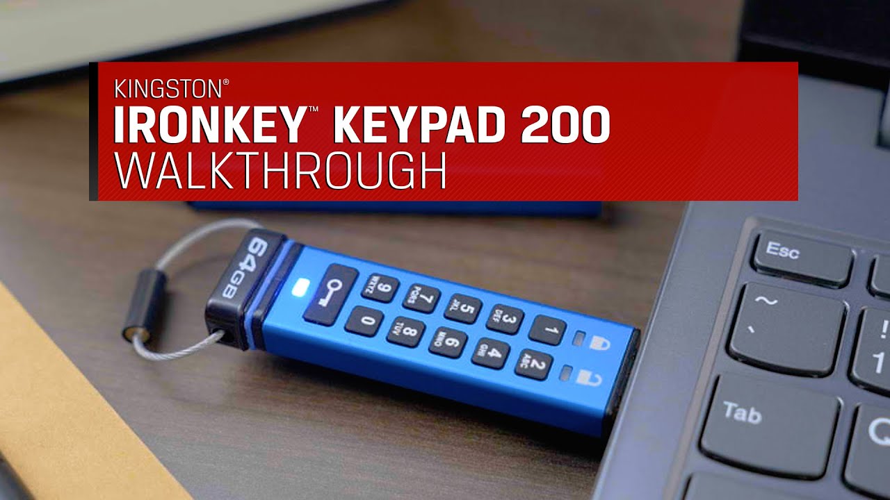Kingston Clé USB IronKey Keypad 200C 64 GB