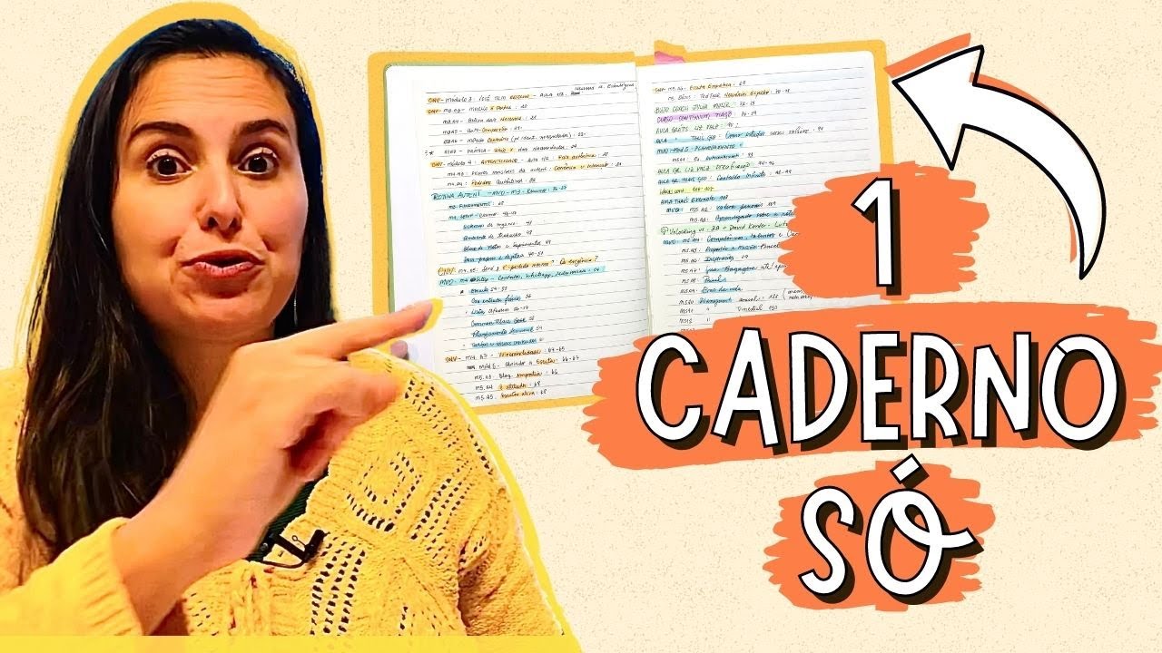 Como organizar ANOTAÇÕES no CADERNO