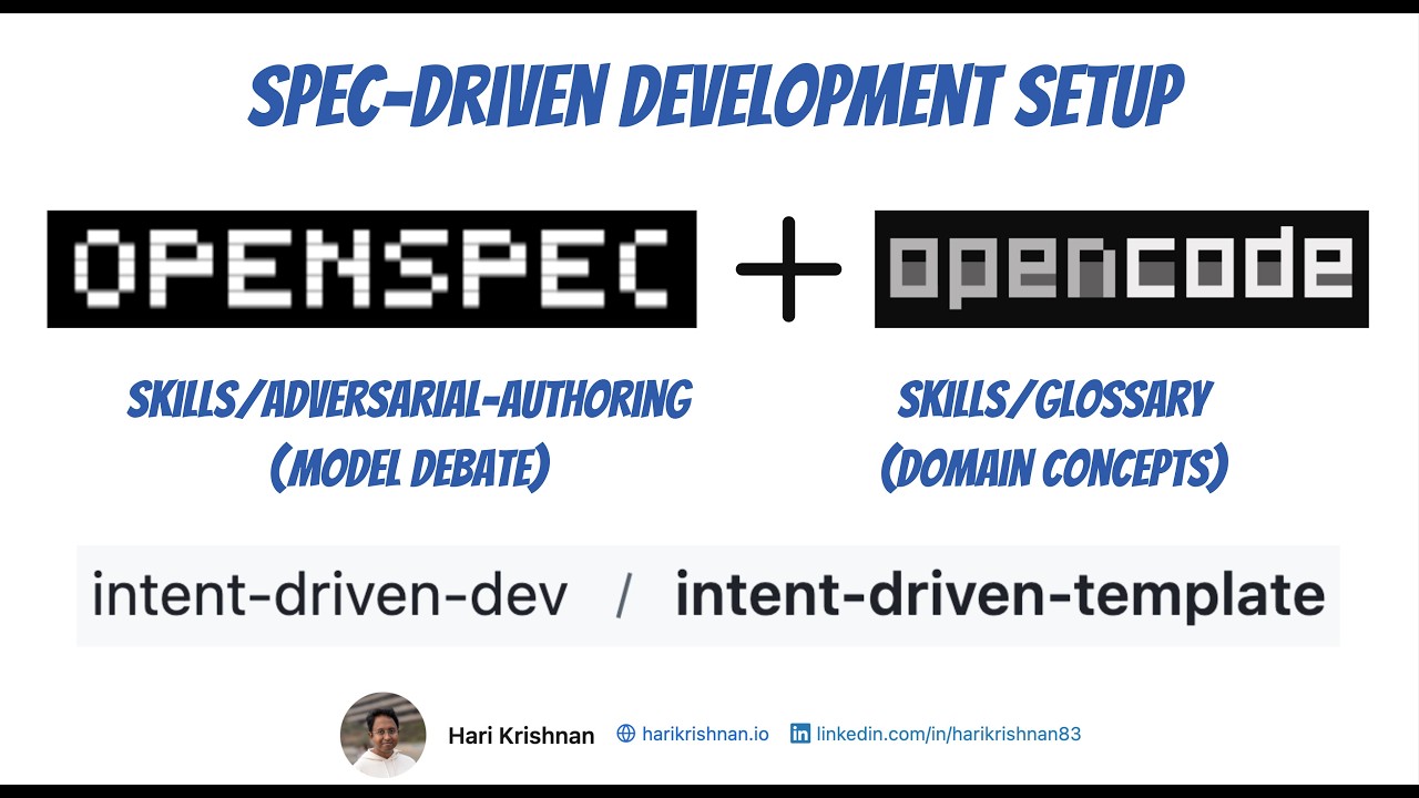 Spec-Driven Development Multi-Model Adversarial Authoring and Glossary with OpenCode and OpenSpec