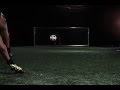 Ronaldo's knuckle ball free kick filmed from behind at 1000fps