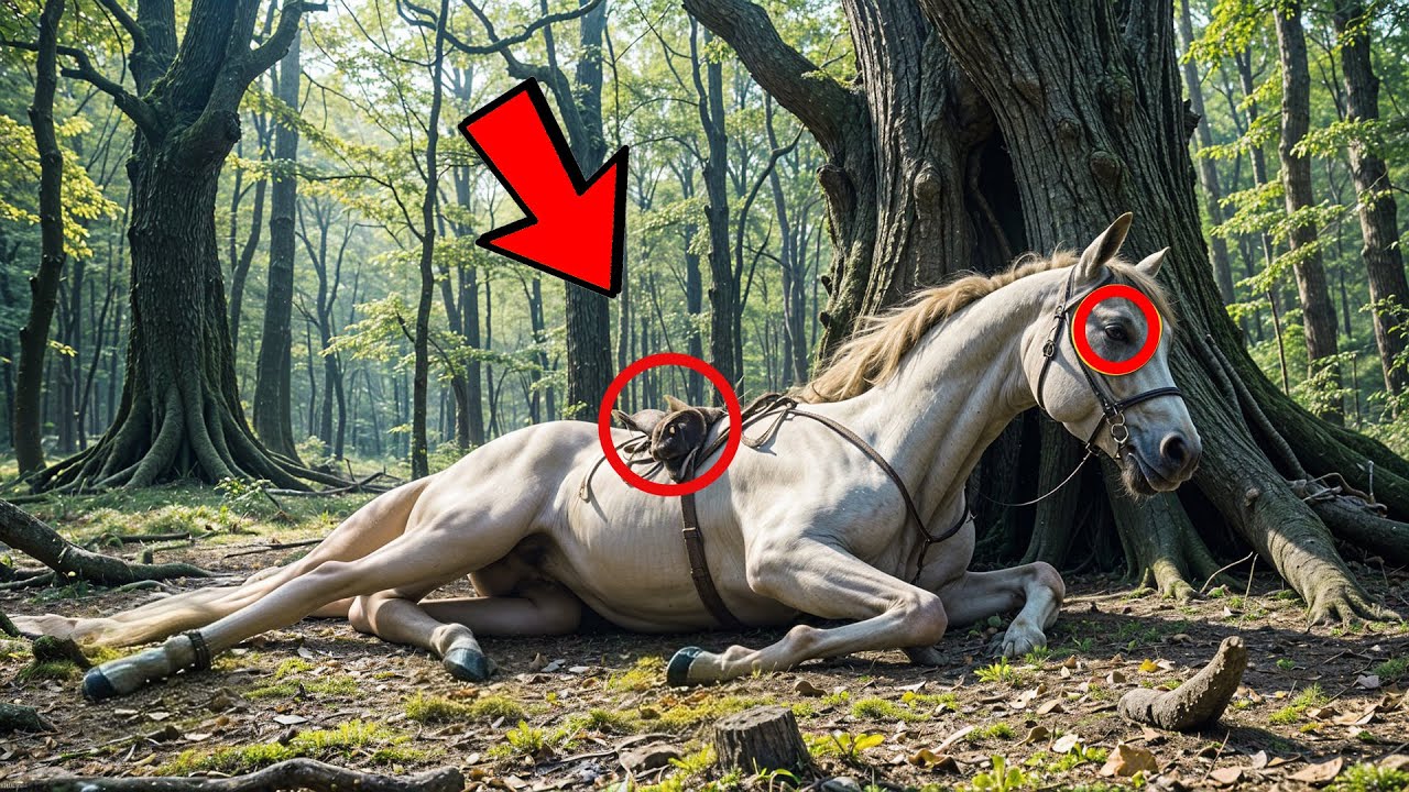 ÉGUA AMARRADA A UMA ÁRVORE É RESGATADA POR UM JOVEM… MESES DEPOIS, SE TORNAM CAMPEÕES