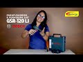 Miniatura vídeo do produto Parafusadeira / Furadeira Bosch a Bateria 12V GSR 120-LI