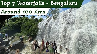 Top 7 Waterfalls in Bengaluru around 100 Km | One day Trip from Bangalore | 4K