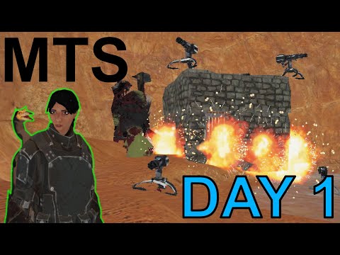 C-SPINNING THEIR TURRETS ON DAY 1 - ARK MTS Chapter 2 S3 - ARK Survival Evolved
