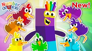 🦆 Seven Little Ducks | NEW Nursery Rhymes & Kids Songs 🎤 | Learn to count | Numberblocks