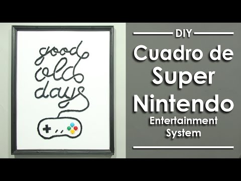 DIY- Cuadro en relieve del control del Super Nintendo
