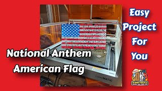 National Anthem American Flag | Easy Laser Project for you  #flag #usa #wallart #diyprojects #3dhp
