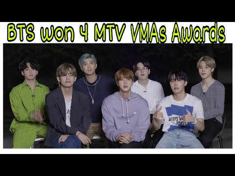 BTS won 4 MTV 2020 VMA Awards