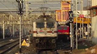 preview picture of video 'जबलपुर से पहली बार चला इलेक्ट्रिक इंजिन।। First electric loco departs from Jabalpur Junction'