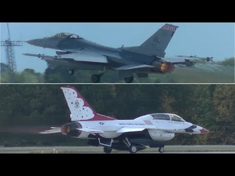 Thunderbird vs. Alabama ANG F-16 UNRESTRICTED CLIMB: Who Did it Better?