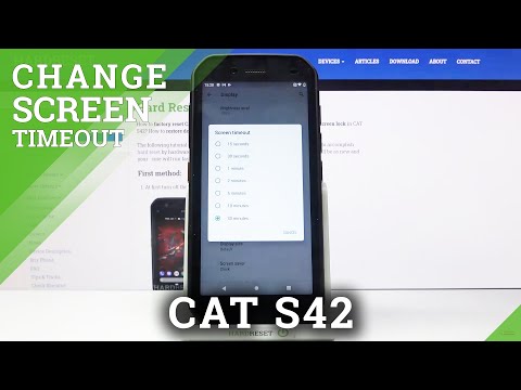 How to Change Screen Timeout in CAT S42 – Adjust Screen Timeout