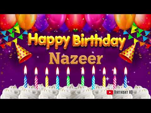 Nazeer Happy birthday To You - Happy Birthday song name Nazeer 🎁
