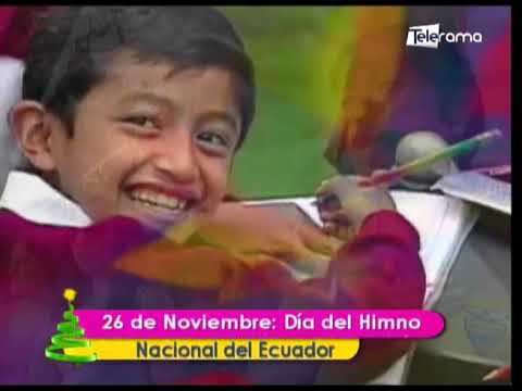 26 de Noviembre Día del Himno Nacional del Ecuador