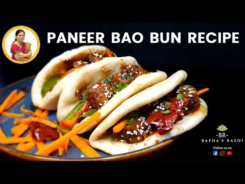 Paneer Baos Recipe | Soft Bao Buns Recipe | Homemade Veg Buns | Bafnas Rasoi