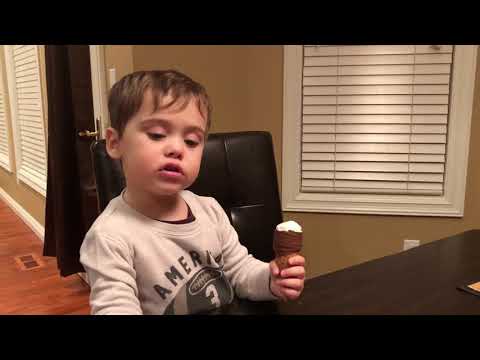 Choc dipped ice cream cone