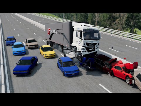 Traffic Jam Crash Compilation #2 - BeamNG Drive | CrashSIM