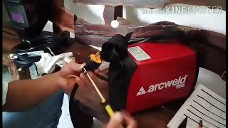 Arcweld Lincoln 200amps unboxing,#outer review,#weld testing
