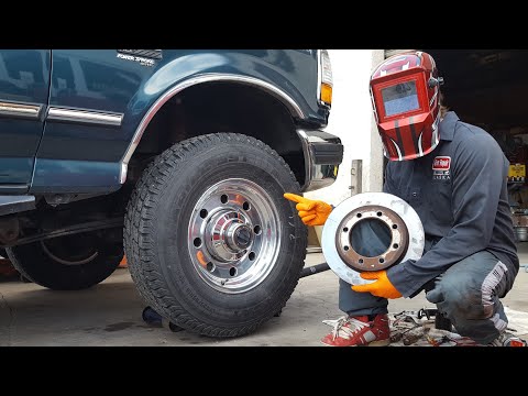 4x4 Ford F Series front Rotor replacement F150 F250 F350