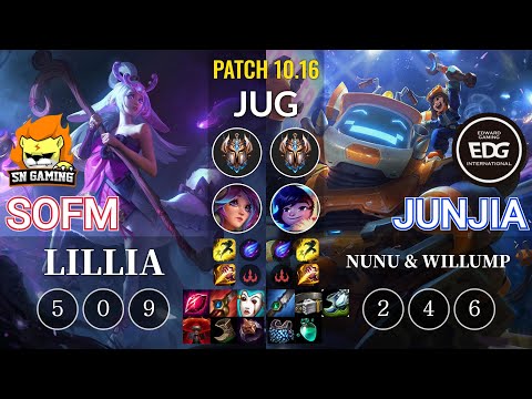 SN SofM Lillia vs EDG JunJia Nunu & Willump Jungle - KR Patch 10.16