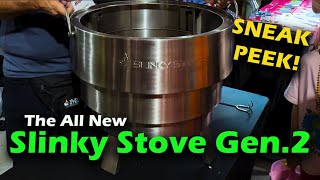 The All-New Slinky Stove Gen 2 - Collapsible Stainless Steel Firepit