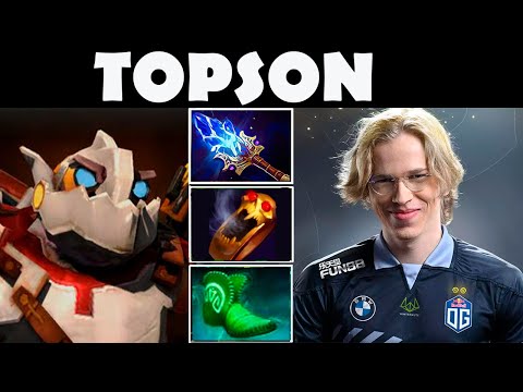 Topson - Clockwerk Soft Support with Watson Slark 12800 MMR Top 2 Rank vs Pure 13070 MMR Top 1 Rank