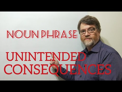 English Tutor Nick P Noun Phrase (201) Unintended Consequences - Origin