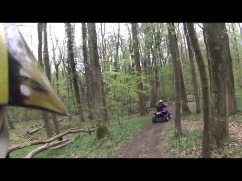 banshee 350 2 stroke twin trail ride