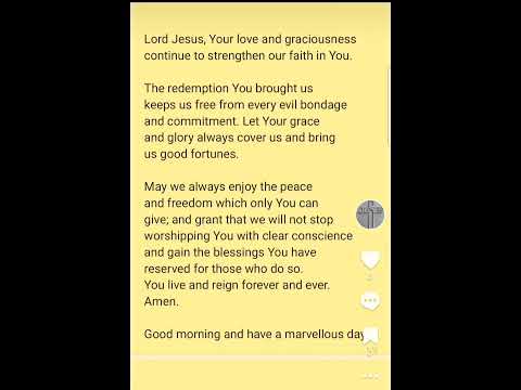 MORNING PRAYER ON SATURDAY THE 20TH OF JANUARY, 2024.