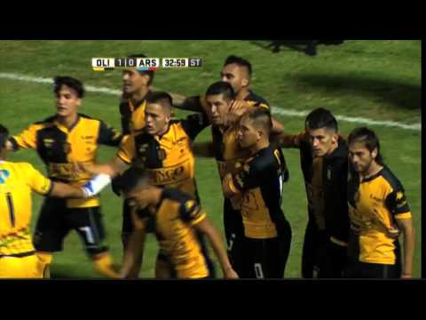 Gol de Moiraghi. Olimpo 1 - Arsenal 0. Fecha 5. Primera División 2016.