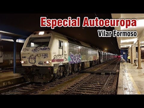 Autoeuropa (Volkswagen) special train at Vilar Formoso