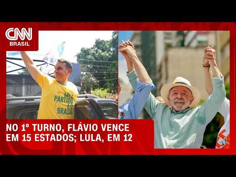 Flávio predominou no Sul; Sudeste e Centro-Oeste; Lula no Nordeste e Norte | LIVE CNN
