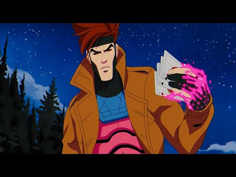 Gambit action scenes from the cartoons Compilation(1992-2024)
