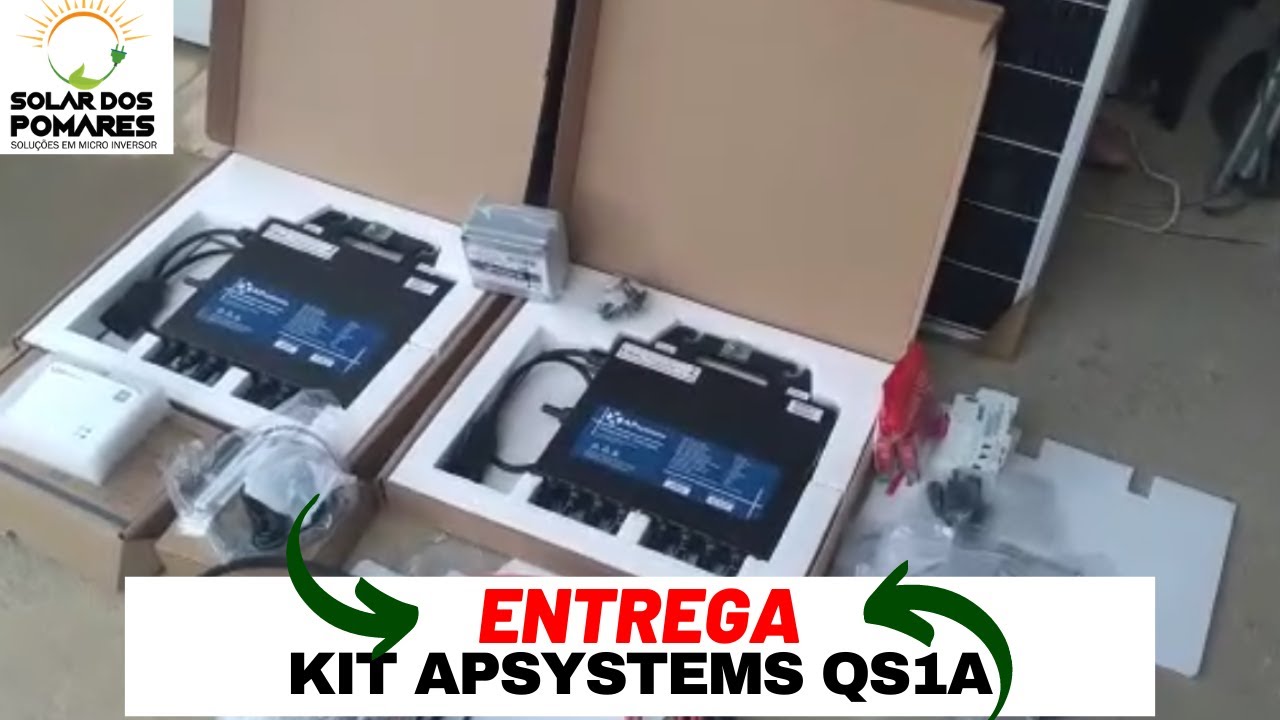 Watch Entrega dos Sonhos! Kit Microinversor Apsystems QS1A (1500w) ao Cliente: Marcelo Lima Manaus AM Now Entrega dos Sonhos! Kit Microinversor Apsystems QS1A (1500w) ao Cliente: Marcelo Lima Manaus AM