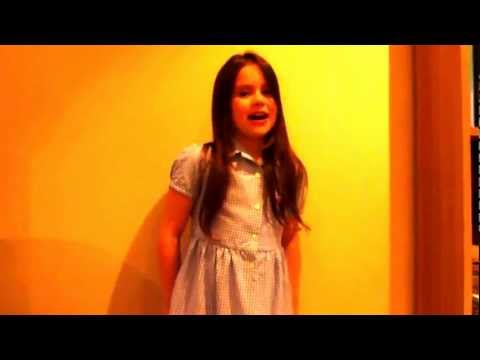 Grace Garcia 8 years old singing Naughty from Matilda The Musical