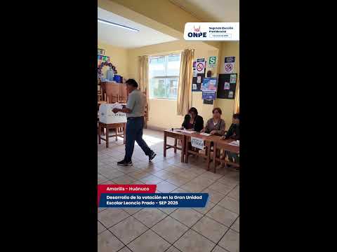 SEP 2026 - Votación en la Gran Unidad Escolar Leoncio Prado