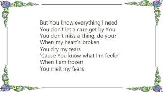 Jaci Velasquez - You Don&#39;t Miss a Thing Lyrics