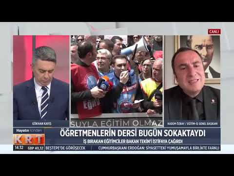 Genel Başkanımız Kadem Özbay, KRT Tv`de yayınlanan Hayatın İçinden programında gazeteci Gökhan Kayış`ın canlı yayın konuğu oldu ve eğitimde şiddet ile ilgili açıklamalarda bulundu.10/05/2024 | EĞİTİM İŞ
