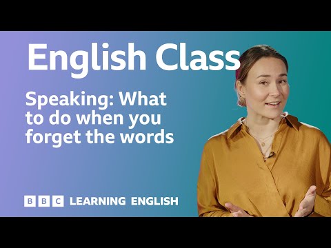 What to do when your mind goes blank: Live English Class