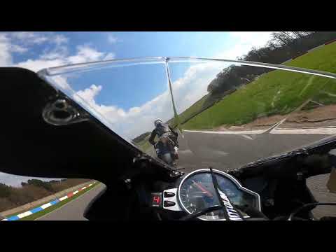 Donington park Track day 20/3/2022 Fireblade crash at Coppice in Advanced
