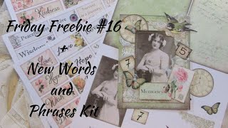 Friday Freebie #16 + New Words and Phrases #3