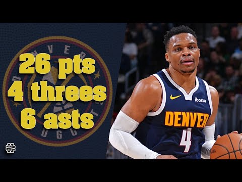 Russell Westbrook 26 pts 4 threes 6 asts vs Celtics 24/25 season