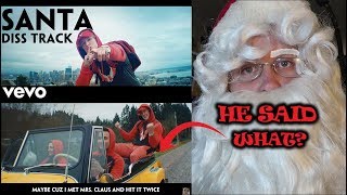 SANTA CLAUSE REACTS TO *LOGAN PAUL* -  SANTA DISS TRACK