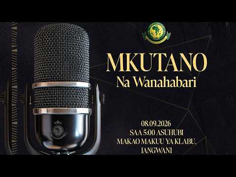 #LIVE ALLY KAMWE ANAZUNGUMZA NA WAANDISHI WA HABARI MAKAO MAKUU JANGWANI