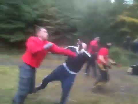 FRANKFURT VS. DORTMUND ACKER FIGHT HOOLIGANS