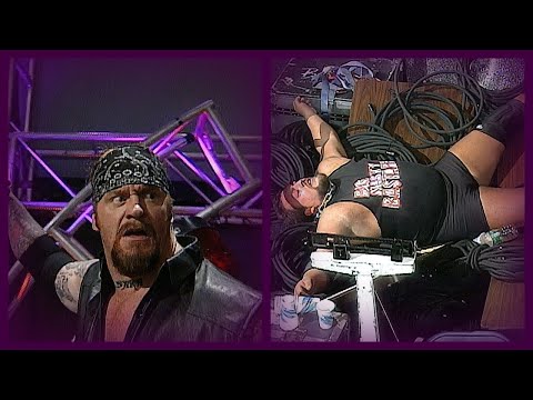 The Undertaker Returns & Throws The Big Show Off Of The Stage! 8/7/00