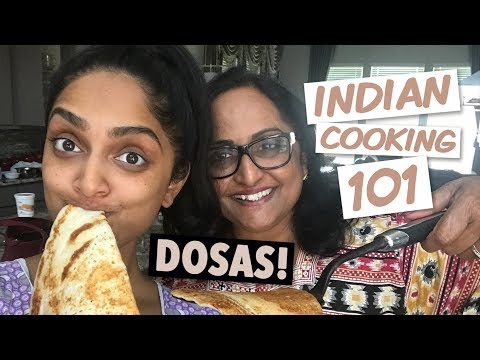 How to Make DOSAS for Beginners ft. MAMA PANDU!!! | Deepica Mutyala