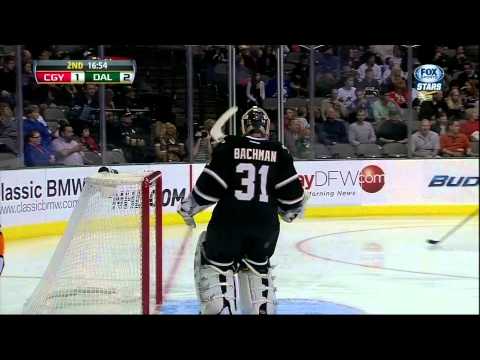 Reilly Smith goal Feb 17 2013 Calgary Flames vs Dallas Stars NHL Hockey
