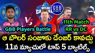 RR vs DC 11th Match GBB Players Battle | IPL 2023 DC vs RR Stats And Predictions | GBB Sports